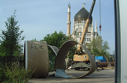 Kurzrohrrelining mit GFK-Sonderprofilen 2,68 / 2,59 m in Dresden