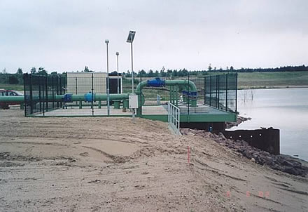 Wasserstandhaltung Tagebau Goitsche, Restloch Döbern/Rösa (Sachsen-Anhalt)